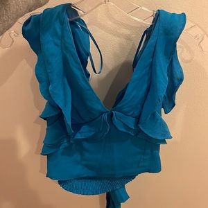 Do+Be top open back with bows